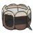 Tarc animale companie Telford 58 x 91 x 91 cm pliabil maro/crem [en.casa] HausGarden Leisure