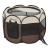 Tarc animale companie Telford 58 x 91 x 91 cm pliabil maro/crem [en.casa] HausGarden Leisure