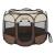 Tarc animale companie Telford 43 x 74 x 74 cm pliabil maro/crem [en.casa] HausGarden Leisure