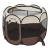 Tarc animale companie Telford 43 x 74 x 74 cm pliabil maro/crem [en.casa] HausGarden Leisure