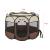 Tarc animale companie Telford 43 x 74 x 74 cm pliabil maro/crem [en.casa] HausGarden Leisure