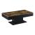 Masuta cafea Lunen cu blat mobil efect lemn/negru [en.casa] HausGarden Leisure