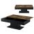 Masuta cafea Lunen cu blat mobil efect lemn/negru [en.casa] HausGarden Leisure