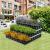 Jardiniera pe 3 nivele Renswoude 118 x 118 x 60 cm gri antracit [en.casa] HausGarden Leisure