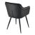 Scaun bucatarie Birmingham 81x57x53cm negru [en.casa] HausGarden Leisure