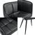 Scaun bucatarie Birmingham 81x57x53cm negru [en.casa] HausGarden Leisure