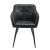 Scaun bucatarie Birmingham 81x57x53cm negru [en.casa] HausGarden Leisure