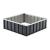 Jardiniera gradina Zevenaar 90 x 90 x 30 cm otel galvanizat [en.casa] HausGarden Leisure