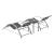 Set mobilier gradina Binetto 2 sezlonguri 1 masa gri/negru [en.casa] HausGarden Leisure