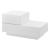 Noptiera cu 2 sertare Sebokeng WM 38 x 70 x 35 cm alb mat [en.casa] HausGarden Leisure