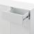 Comoda Paarl WM cu 3 usi si 2 sertare alb mat [en.casa] HausGarden Leisure