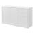 Comoda Paarl WM cu 3 usi si 2 sertare alb mat [en.casa] HausGarden Leisure