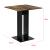Masa bucatarie Lindesnes WOS efect lemn de nuc/negru [en.casa] HausGarden Leisure