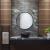 Oglinda de perete rotunda Modugno 40 cm negru [en.casa] HausGarden Leisure