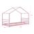 Pat copii Vardo cu saltea 90 x 200 cm roz [en.casa] HausGarden Leisure