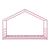 Pat copii Vardo cu saltea 90 x 200 cm roz [en.casa] HausGarden Leisure