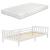 Pat copii Nuuk cu saltea 90 x 200 cm 100 Kg alb [en.casa] HausGarden Leisure