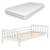 Pat copii Nuuk cu saltea 70 x 140 cm 50 Kg alb [en.casa] HausGarden Leisure