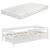 [en.casa]  Pat copii Borgarnes W90 cu saltea, 90 x 200 cm, lemn, 100Kg, alb HausGarden Leisure