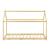 Pat copii Haus H cu saltea  70 x 140 cm 50 Kg culoarea lemnului [en.casa] HausGarden Leisure