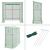 Solar gradina Vlaardingen 198 x 78 x 200 cm folie verde [en.casa] HausGarden Leisure