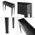Jardiniera inalta Lelystad 98 x 25 x 82 cm antracit [en.casa] HausGarden Leisure