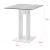 Masa bucatarie patrata Lindesnes BW beton/furnir/alb [en.casa] HausGarden Leisure
