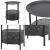Masuta cafea Kruibeke metal negru [en.casa] HausGarden Leisure