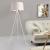 Lampa podea Manchester 150 cm 1 x E27 alb/argintiu [lux.pro] HausGarden Leisure
