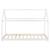 Pat copii Haus 166 x 88 x 127 cm lemn alb [en.casa] HausGarden Leisure