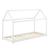 Pat copii Haus 166 x 88 x 127 cm lemn alb [en.casa] HausGarden Leisure