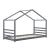 Pat copii Vardo DG90 gri inchis mat lacuit [en.casa] HausGarden Leisure