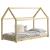 Pat copii Haus 166 x 88 x 127 cm lemn brad natur [en.casa] HausGarden Leisure