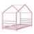 Pat copii Vardo R90 roz mat lacuit [en.casa] HausGarden Leisure