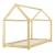 Pat copii Haus 146 x 78 x 127 cm lemn brad natur [en.casa] HausGarden Leisure