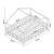 Pat casuta copii cu grilaj protectie Treviolo 140x200cm lemn alb mat lacuit [en.casa] HausGarden Leisure