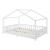 Pat casuta copii cu grilaj protectie Treviolo 140x200cm lemn alb mat lacuit [en.casa] HausGarden Leisure