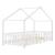 Pat copii design casuta Treviolo 90 x 200 cm lemn alb mat lacuit [en.casa] HausGarden Leisure