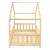 Pat copii design casuta Treviolo 90 x 200 cm lemn culoarea lemnului de brad [en.casa] HausGarden Leisure
