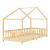 Pat copii design casuta Treviolo 90 x 200 cm lemn culoarea lemnului de brad [en.casa] HausGarden Leisure