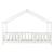 Pat copii design casuta Treviolo 80 x 160 cm lemn alb mat lacuit [en.casa] HausGarden Leisure