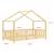 Pat copii design casuta Treviolo 80 x 160 cm lemn culoarea lemnului de brad [en.casa] HausGarden Leisure