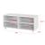 Comoda mobila Granne WM cu 4 rafturi alb mat [en.casa] HausGarden Leisure