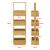 Raft uz casnic din bambus 4 compartimente depozitare Bardu 88 cm [en.casa] HausGarden Leisure