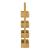 Raft uz casnic din bambus 4 compartimente depozitare Bardu 88 cm [en.casa] HausGarden Leisure