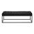 Bancheta tapitata dormitor Salta 120 x 40 x 38 cm negru [pro.tec] HausGarden Leisure