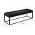 Bancheta tapitata dormitor Salta 120 x 40 x 38 cm negru [pro.tec] HausGarden Leisure