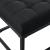 Bancheta tapitata dormitor Salta 120 x 40 x 38 cm negru [pro.tec] HausGarden Leisure