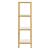 Raft uz casnic din bambus Balsfjord 110 cm cu 4 polite depozitare natur/alb [en.casa] HausGarden Leisure