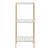 Raft uz casnic din bambus Balsfjord 80 cm cu 3 polite depozitare natur/alb [en.casa] HausGarden Leisure